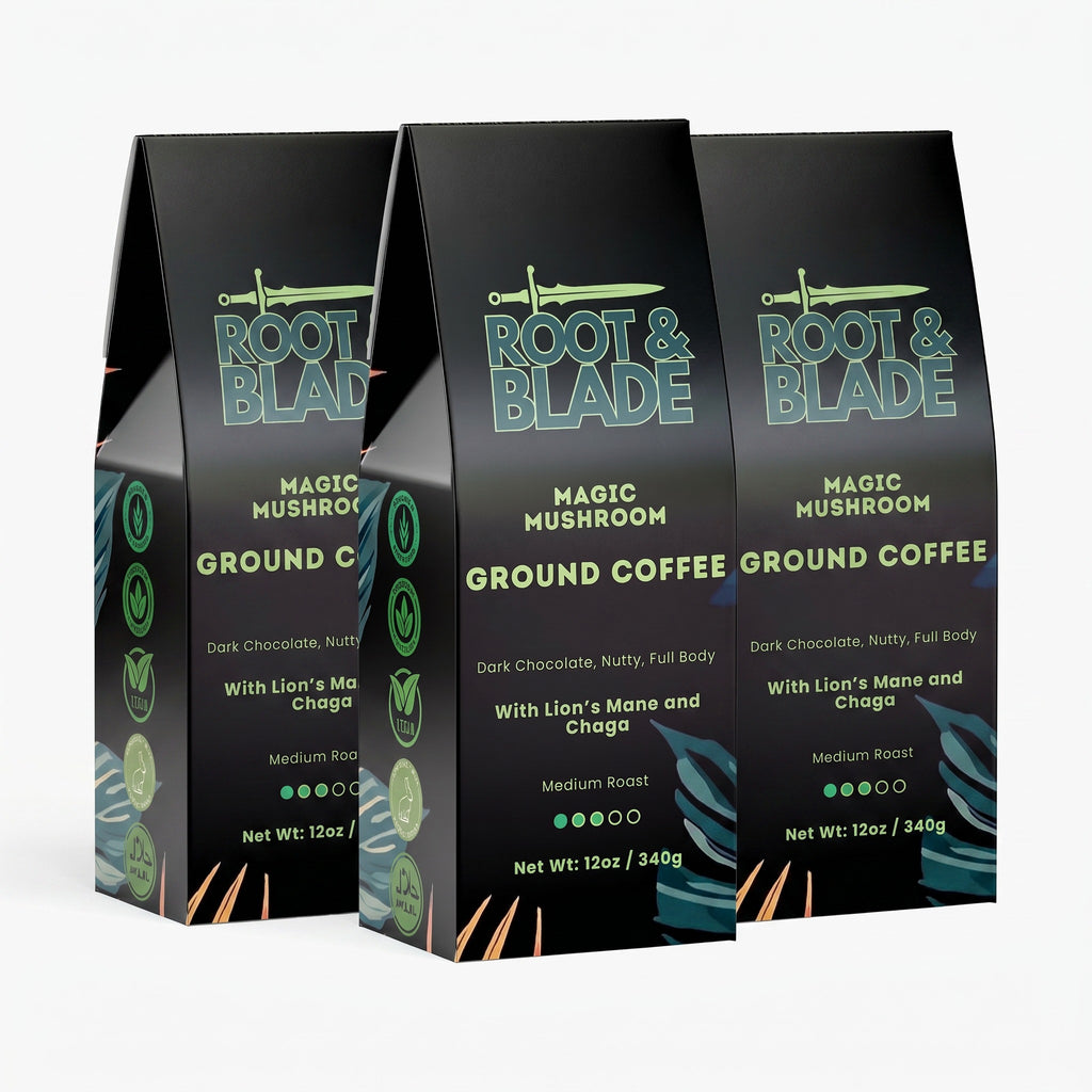 Magic Mushroom Coffee (Medium Roast) (3 Pack)